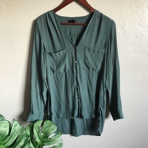 Green H&M long sleeve top